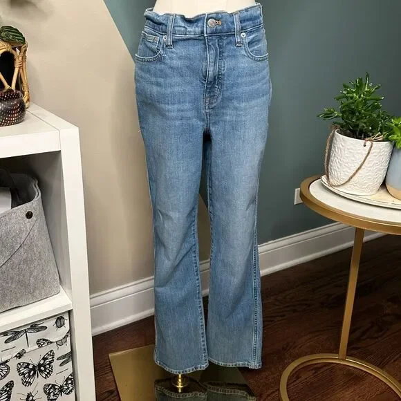 J.Crew High-Rise Classic Vintage Straight-Leg Jeans Size 28 Medium Wash G7007 - Picture 2 of 11
